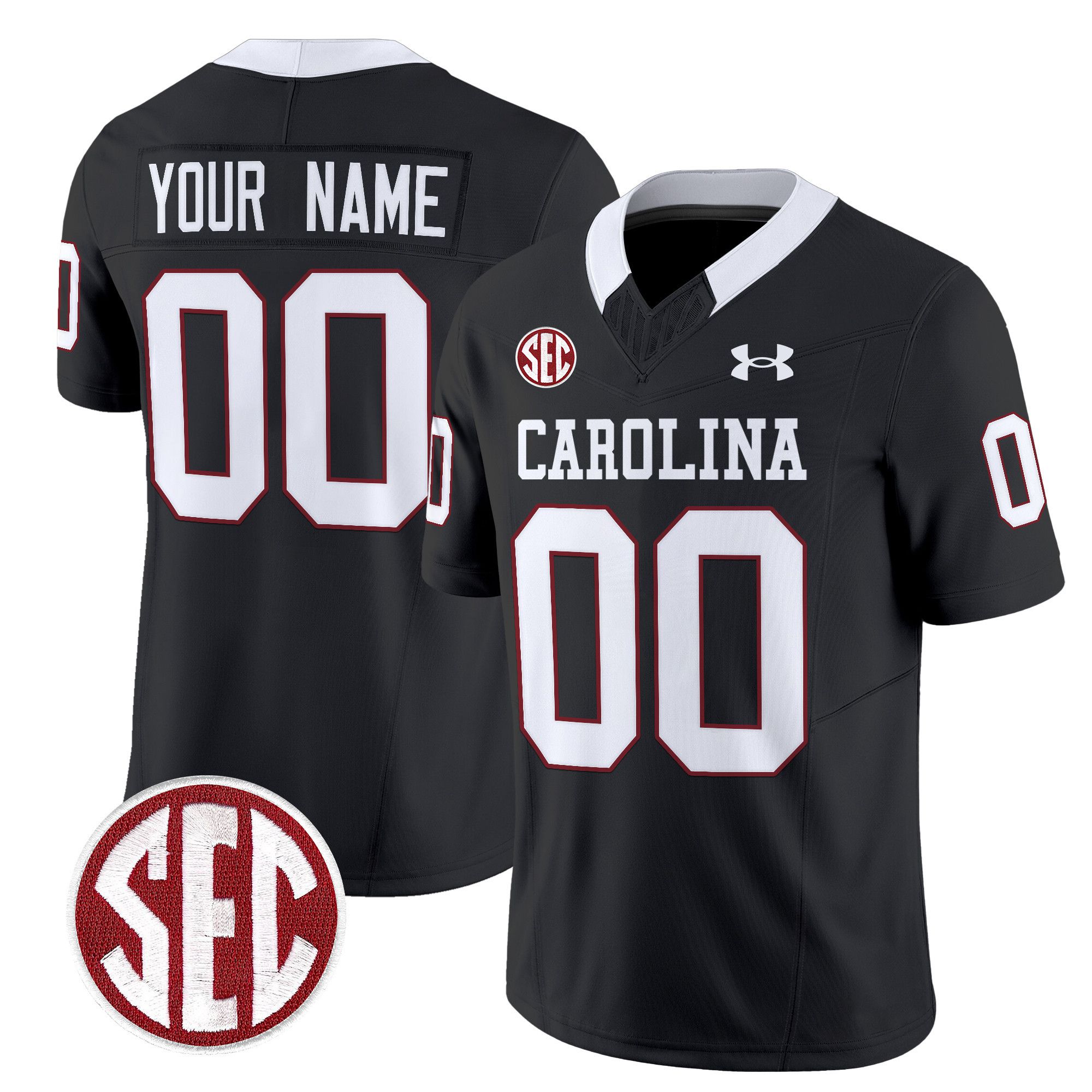 Men South Carolina Gamecocks Black 1980 Throwback Vapor Limited Custom NCAA Jersey->customized nfl jersey->Custom Jersey